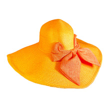 Load image into Gallery viewer, Orange Wired Sun Hat
