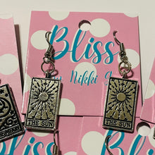 Load image into Gallery viewer, Tarot Card Silver Charm Earrings- More Styles Available!
