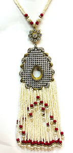 Large Tiered Teardrop Statement Necklace