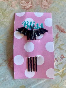 Black Bat Hair Pin