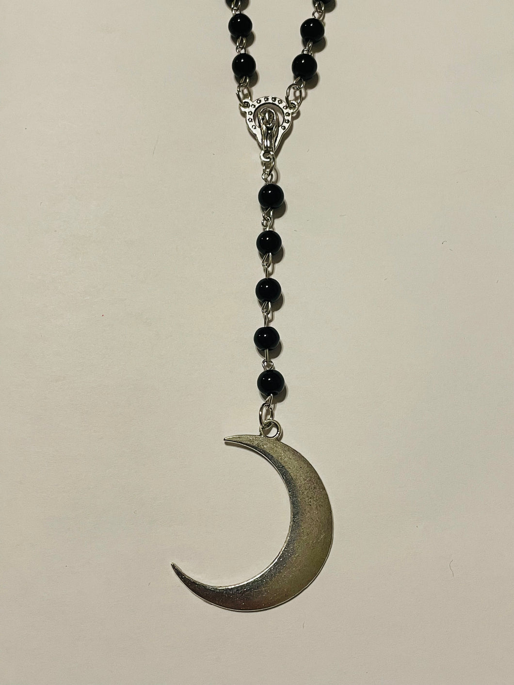 Mother Moon Rosary Style Necklace