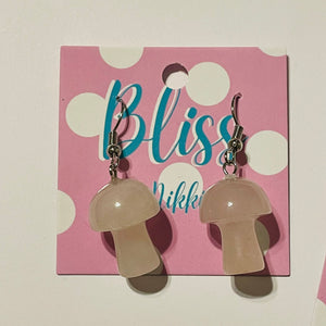 Crystal Mushroom Statement Earrings- More Styles Available!