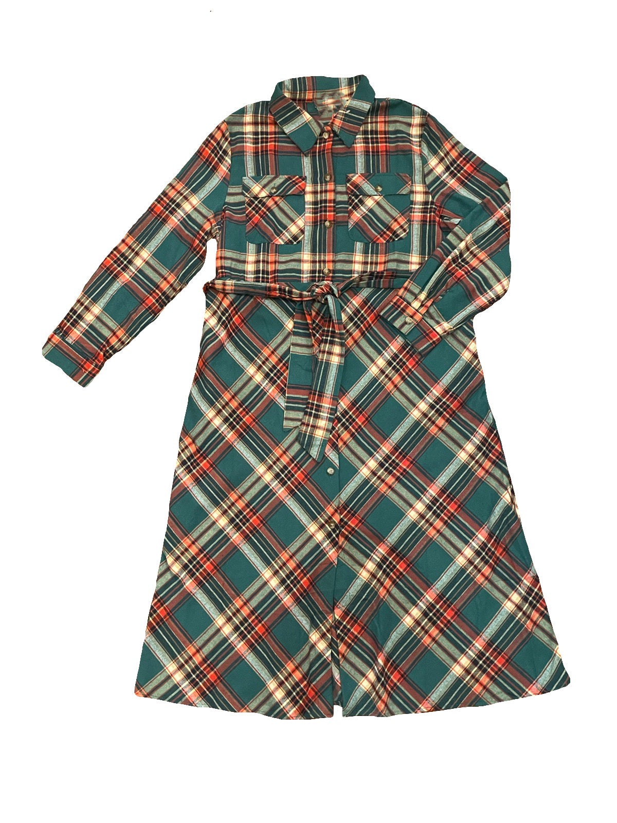 chinese dress ladies Pinewood Trail Flannel Maxi Dress – Kiel James Patrick main image 1
