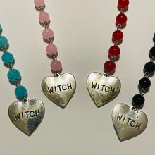 Load image into Gallery viewer, Witch Heart Rosary Beads
