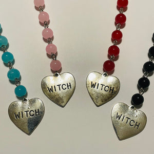 Witch Heart Rosary Beads