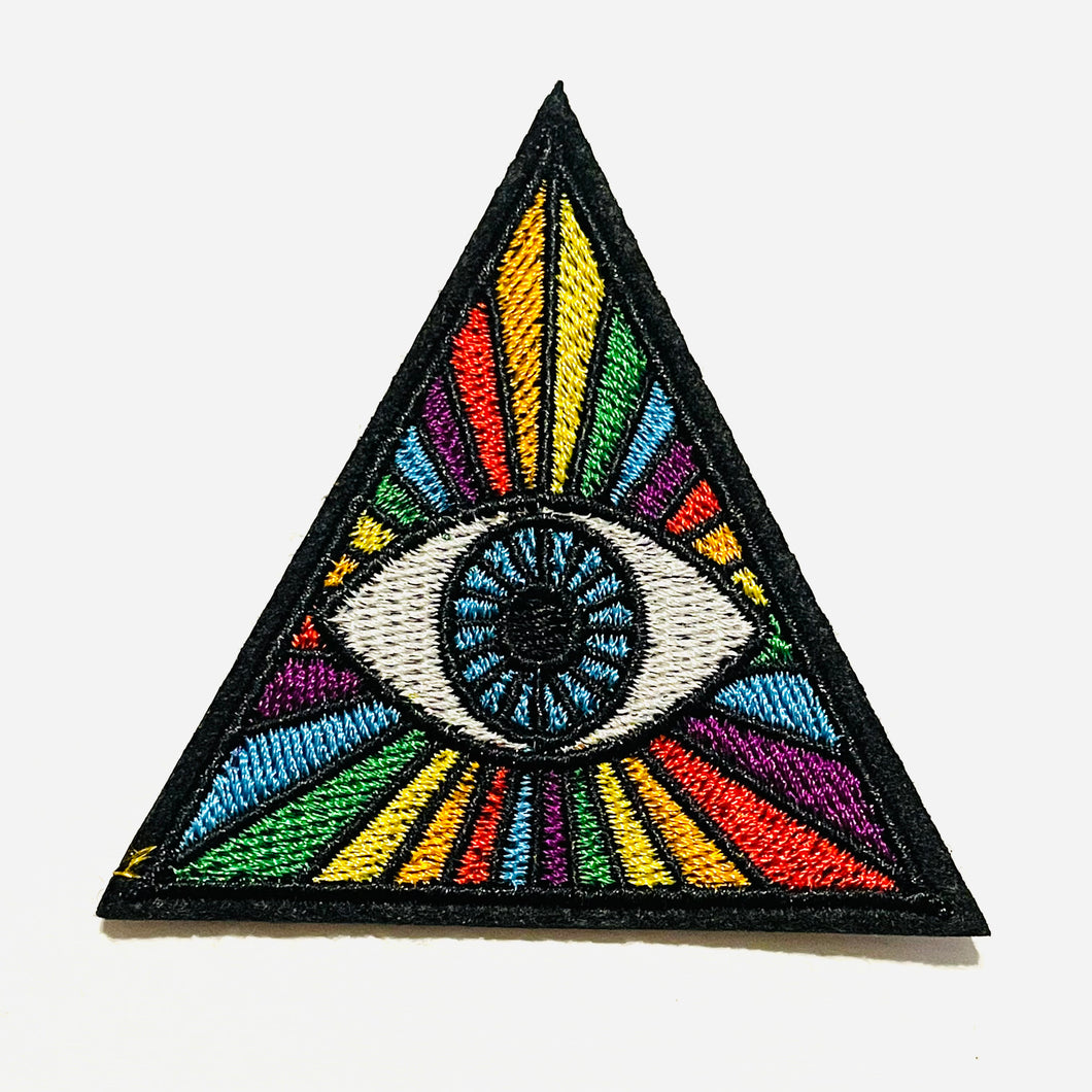 Rainbow Eye Pyramid Patch