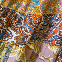 Load image into Gallery viewer, Boho OOAK Printed Tiered Skirt- More Patterns Available!
