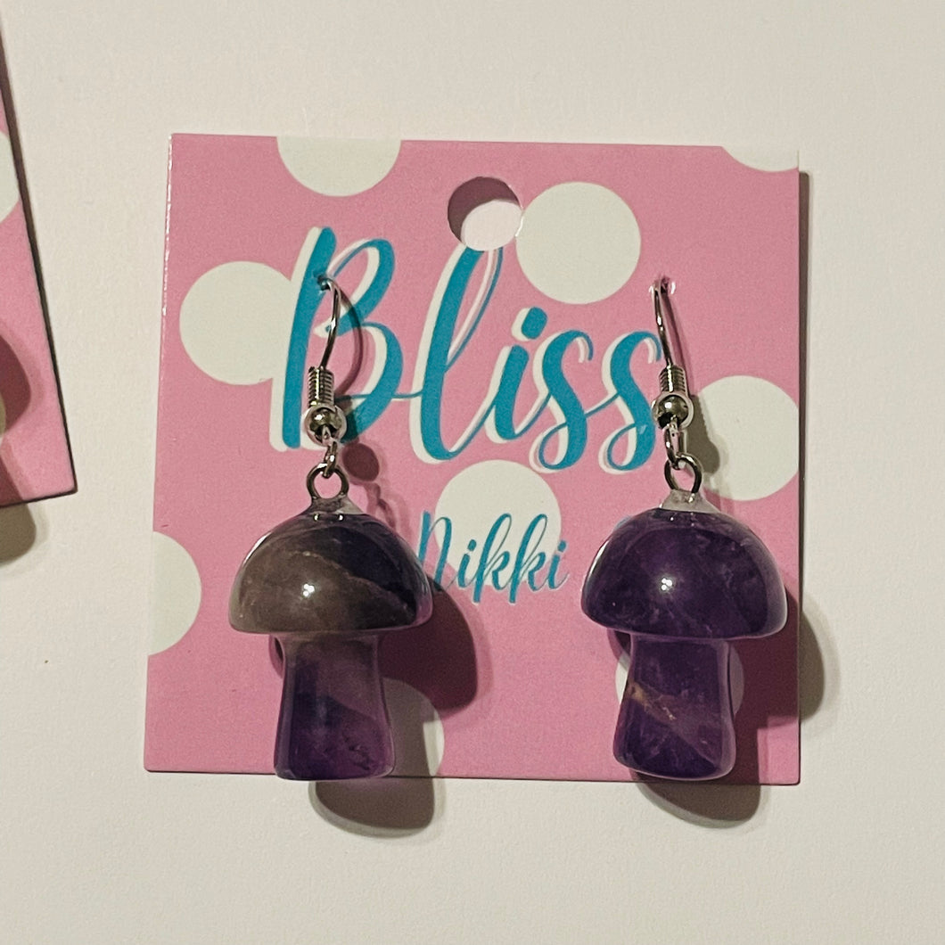 Crystal Mushroom Statement Earrings- More Styles Available!