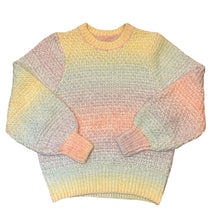 Load image into Gallery viewer, Pastel Rainbow Knit Sweater
