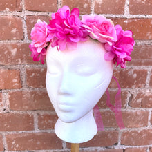 Load image into Gallery viewer, Carnation and Rose Flower Crown- More Styles Available!
