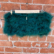 Load image into Gallery viewer, Feather Fluff Emerald Green Bandeau Zippered Top
