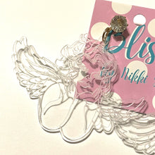 Load image into Gallery viewer, Translucent Renaissance Angel Acrylic Statement Earrings
