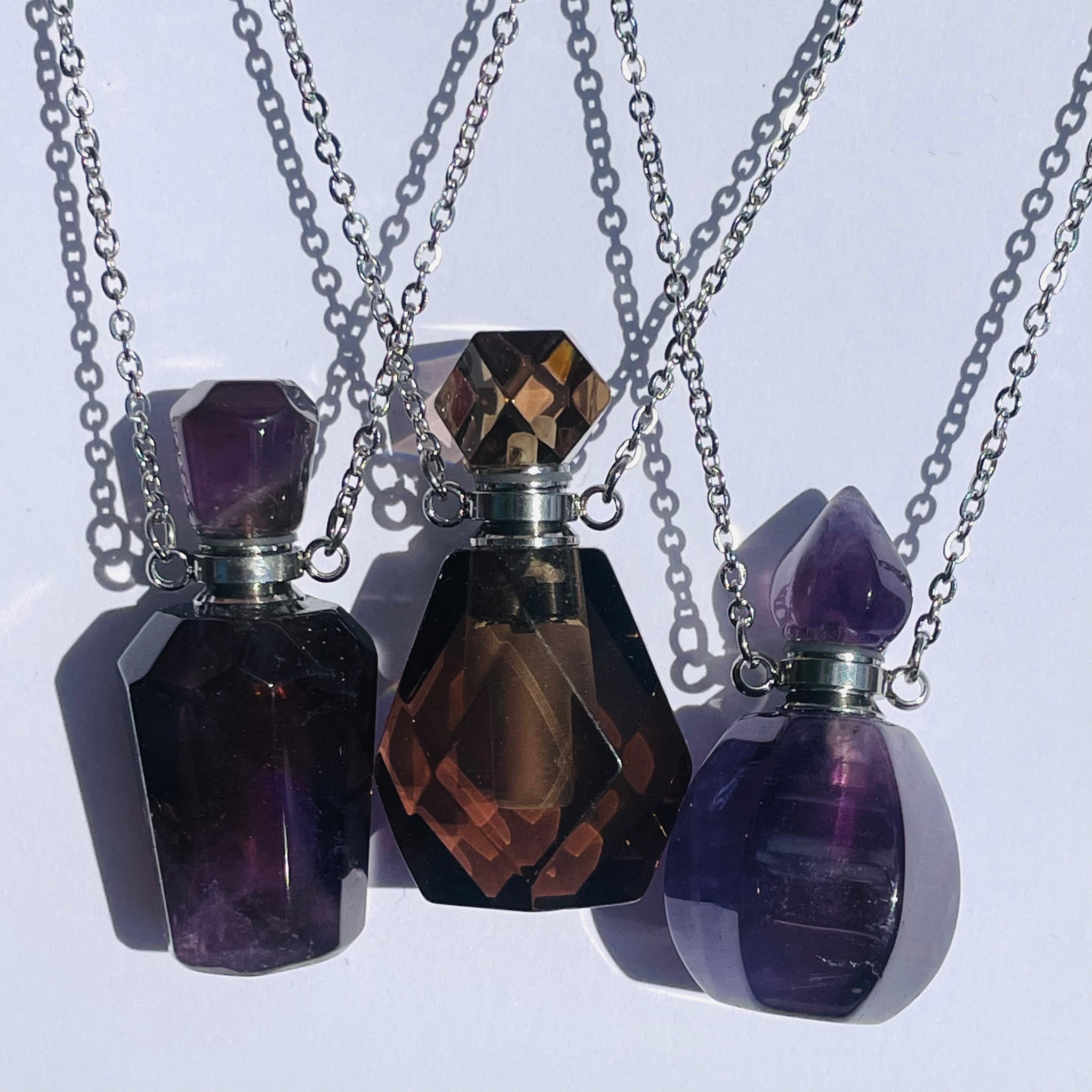Rose quartz vial necklace – MarmaladeSunset