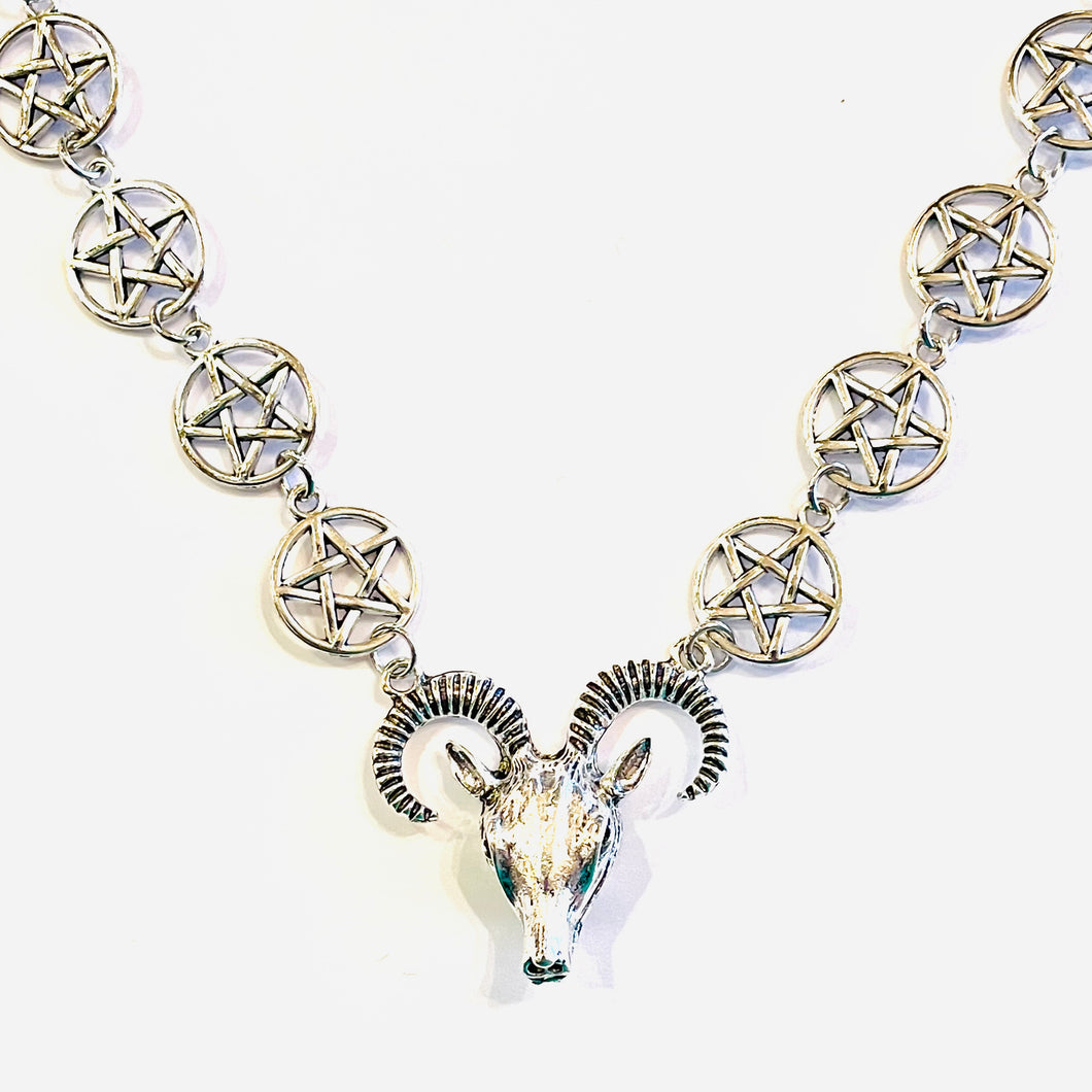 Pentagram Goat Necklace