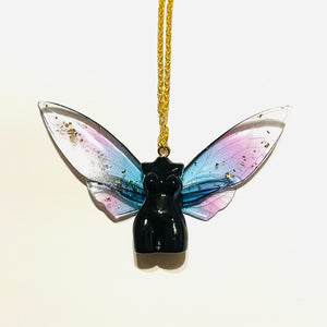 Fairy Bust with Translucent Wings Necklace- More Styles Available!