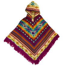 Load image into Gallery viewer, Sorbet OOAK Fringe Button Front Poncho
