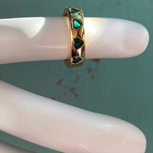 Load image into Gallery viewer, Heart Gem Inlaid Band Adjustable Gold Ring- More Styles Available!

