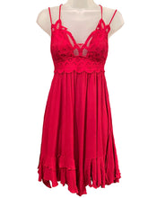 Load image into Gallery viewer, Burgundy Lace and Hanky Hem Summer Dress- S-3XL
