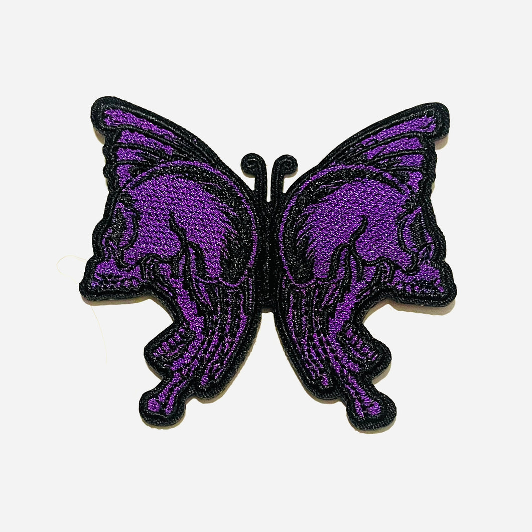 Purple Skull Winged Moth Patch