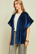 Load image into Gallery viewer, Midnight Velvet Floral Embroidered Kimono
