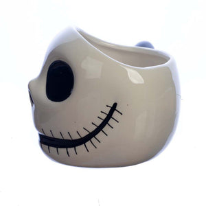 Nightmare Before Christmas Jack Skellington Face Sculpted Ceramic Mug