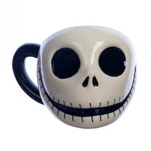 Load image into Gallery viewer, Nightmare Before Christmas Jack Skellington Face Sculpted Ceramic Mug
