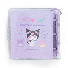 Load image into Gallery viewer, Kuromi Mini Clear 3-Hole Binder
