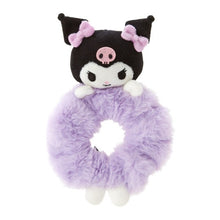 Load image into Gallery viewer, Kuromi Fluffy Mascot Scrunchie
