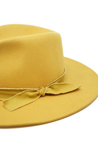 Kaia Wool Felt Panama Hat with Raw Band- More Colors Available!