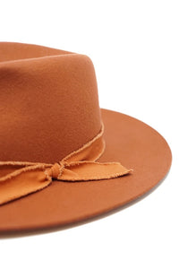 Kaia Wool Felt Panama Hat with Raw Band- More Colors Available!