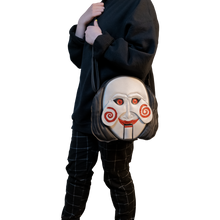Load image into Gallery viewer, Jigsaw Billy Puppet Head SAW Purse
