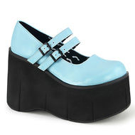 Kera Baby Blue Platform Mary Jane Shoes