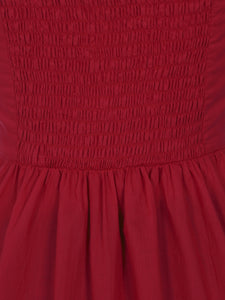 Kimberly Strawberry Button Dress- Back in Stock!