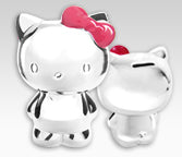 Hello Kitty Silver Piggy Bank