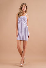 Load image into Gallery viewer, Lavender Heart Lines Knit Dress
