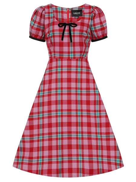Leanne Winterberry Check Swing Dress Pink House Boutique Leanne Winterberry Check Swing Dress Pink House Boutique