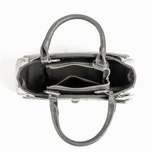 Locked Out Glossy Black Purse