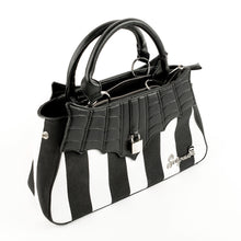 Load image into Gallery viewer, Locked Out Black and White Stripe Purse
