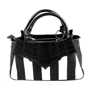 Locked Out Black and White Stripe Purse