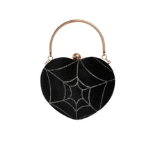 Load image into Gallery viewer, Lou Spiderweb Heart Clutch Purse
