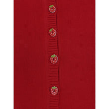 Load image into Gallery viewer, Lucy Strawberry Button Cardigan
