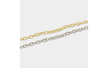 Load image into Gallery viewer, Mama Pave Stone Necklace- More Finishes Available!
