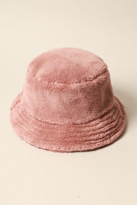 Mauve Sherpa Bucket Hat