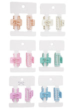 Load image into Gallery viewer, Mini Rhinestone Claw Hair Clips Set of 2- More Colors Available!
