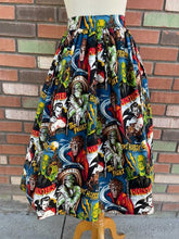 Load image into Gallery viewer, Hollywood Monsters Gathered Circle Skirt
