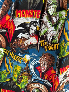 universal monsters fabric Hollywood Monsters Gathered Circle Skirt – Pink House Boutique