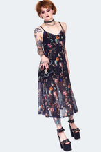 Load image into Gallery viewer, Night Garden Mini Midi Overlay Dress- 2 LEFT!
