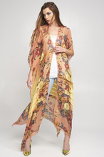 Load image into Gallery viewer, Mauve Ombre Softness Blooms Kimono

