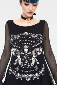 Spirit Board Tunic Top with Skull Lace Back
