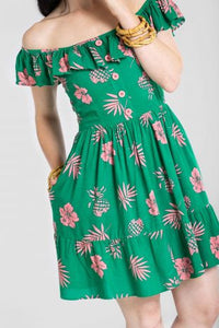 Pineapple Floral Tiki Dress
